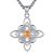 E1-Celtic-Witches Knot & Fire Opal