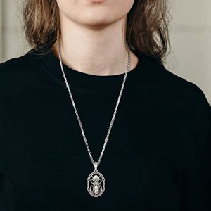 Mystical Knotwork Silver Necklace for Men and Women - Image 5