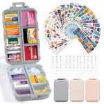 Compact Travel Pill Organizer Kit with Customizable Labels