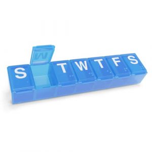 Convenient 7-Day Pill Organizer for Medicine, Vitamins, and Supplements