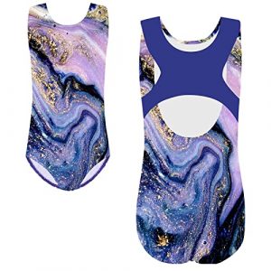 Sparkling One-Piece Gymnastics Leotard for Girls