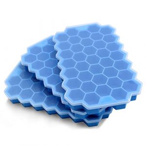 Multi-Purpose Silicone Ice Cube Trays with Lid - Pack of 3