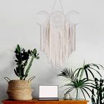 Bohemian Triple Moon Goddess Dream Catcher Wall Hanging - Image 4