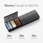 Large Weekly Pill Organizer for Vitamins and Supplements - Image 2