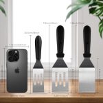 Premium Stainless Steel Spatulas Set (2 Pieces) - Image 3