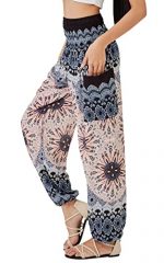 Bohemian Flowy Yoga Pants for Women