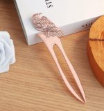 Antique Rose Gold Raven Hair Forks (2pcs Set) - Image 6