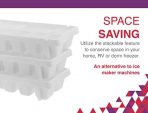 Classic-Size Ice Cube Trays with Easy-Release Design, 3 Pack - Image 6