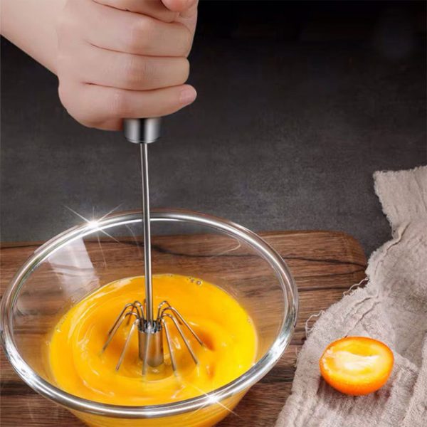 Premium Stainless Steel Hand-Push Rotary Whisk - Image 7