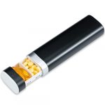 Compact Weekly Pill Organizer with Secure Locks