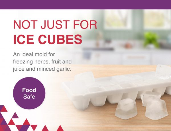 Classic-Size Ice Cube Trays with Easy-Release Design, 3 Pack - Image 7