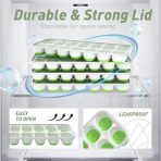 Stackable Ice Cube Trays with Lids - Set of 4 - Image 5