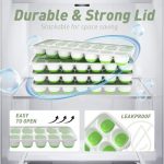 Stackable Ice Cube Trays with Lids - Set of 4 - Image 5