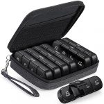 Chic Weekly Pill Organizer with Portable Carry Bag