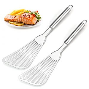 2-Piece Deluxe Stainless Steel Fish Spatula Set