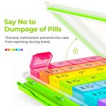 Moisture-Proof Weekly Pill Organizer with Removable Compartments - Image 4