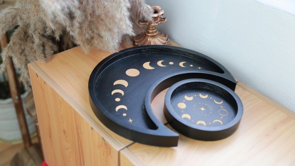 Enchanting Lunar Crystal Display and Storage Tray Set - Image 7