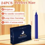 Assorted Color Mini Chime Candles - 24 Pack for Rituals, Meditation, and Celebrations - Image 2