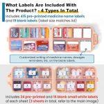Compact Travel Pill Organizer Kit with Customizable Labels - Image 3