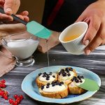 Five-Piece Silicone Spatula Set in Aqua Green and Black - Image 2