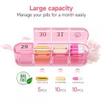 Monthly Pill Organizer with Large Capacity Compartments - Image 2