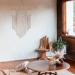 Bohemian Triple Moon Goddess Dream Catcher Wall Hanging - Image 3
