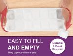 Classic-Size Ice Cube Trays with Easy-Release Design, 3 Pack - Image 5