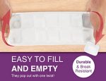Classic-Size Ice Cube Trays with Easy-Release Design, 3 Pack - Image 5