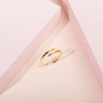 Elegant 14K Gold Plated Twist Eternity Band for Women - Image 3