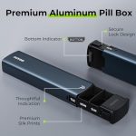 Sleek Weekly Pill Organizer with Slide Design and Secure Lock - Image 2