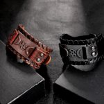 Enchanting Triple Moon Goddess Leather Bracelet - Image 3