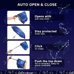 Compact Travel Umbrella with Constellation Design - Image 4