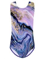 Sparkling One-Piece Gymnastics Leotard for Girls - Image 2