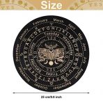 Elegant Wooden Divination Pendulum Board with Crystal Necklace - Image 3