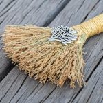 Crystal Tree of Life Altar Broom – Wiccan Cleansing Tool for Ritual Spaces - Image 5