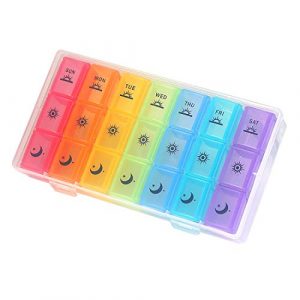 7-Day, 3-Times Daily, Large Compartment Pill Organizer