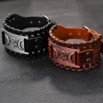 Enchanting Triple Moon Goddess Leather Bracelet - Image 4
