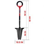 Root Slayer Garden Shovel in Vibrant Red - Image 3