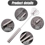 "Effortless Semi-Automatic Stainless Steel Whisk - Master of Mixes" - Image 6
