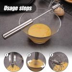 "Effortless Semi-Automatic Stainless Steel Whisk - Master of Mixes" - Image 4