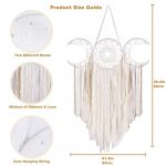 Bohemian Triple Moon Goddess Dream Catcher Wall Hanging - Image 5