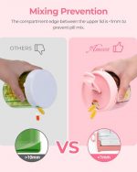 Compact & Cute 7-Compartment Pill Dispenser with Anti-Mix Design - Image 5