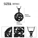 Mystical Pentagram Pendant Necklace in Stainless Steel - Image 3