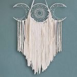 Bohemian Triple Moon Goddess Dream Catcher Wall Hanging