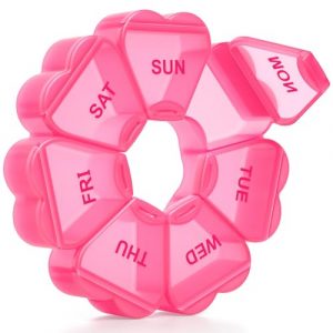 Large 7-Day Pill Organizer With Spacious Compartments