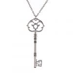 Enchanting Witches Key Necklace - A Charming Pagan-Inspired Gothic Accessory