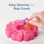 Large 7-Day Pill Organizer With Spacious Compartments - Image 4
