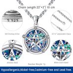 Divine Harmony Silver Witch's Knot Necklace - Image 3