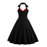 Women's Vintage Rockabilly Swing Dress with Retro Hepburn Style - Image 2