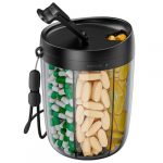 Versatile Large Pill and Supplement Organizer with Anti-Mixing Feature